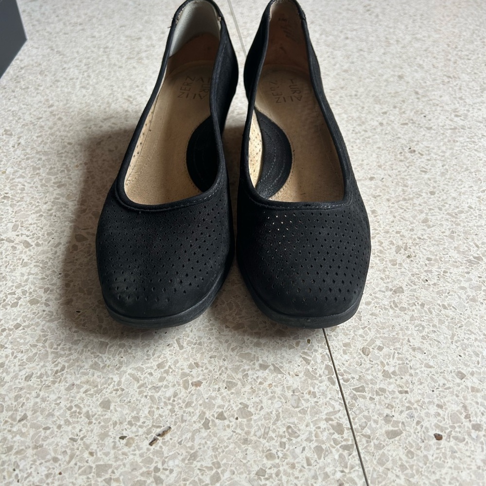 8.5W black suede stylish suede shoes